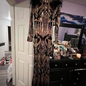 Size small maxi dress fashion nova worn once